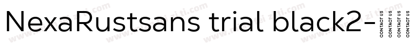 NexaRustsans trial black2字体转换